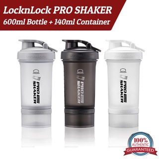 [LocknLock] Pro Shaker ขวดเขย่าโปรตีน 600 มล. และขวดน้ํา 140 มล. ผลิตในเกาหลี สําหรับเล่นกีฬา ยิม น้ํา แป้ง ปั่นจักรยาน
