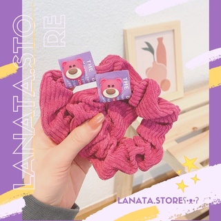 [พร้อมส่ง💥] 🍓ยางมัดผมหมีล็อตโซ่ : Toy story Lotso กิ๊บติดผมลายการ์ตูนหมีชมพู🍒