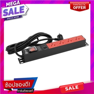 รางปลั๊กไฟ 4 ช่อง 1 สวิตช์ POWERCONNEX 3M PHTNS-TS04 16 แอมป์ ปลั๊กพ่วง POWER STRIP 4 OUTLETS 1SWITCH POWERCONNEX PHTNS-