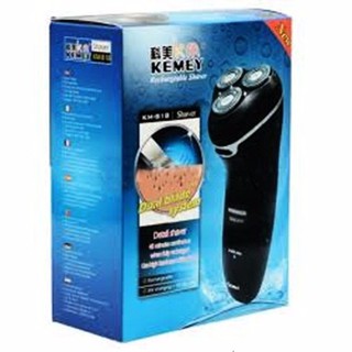 Kemei เครื่องโกนหนวด Rechargeable Shaver รุ่น KM-818 ( สีดำ )