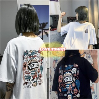 📍เสื้อยืดแวน📍 เสื้อยืด Vans พิมพ์ลายสินค้าพร้อมส่ง!!