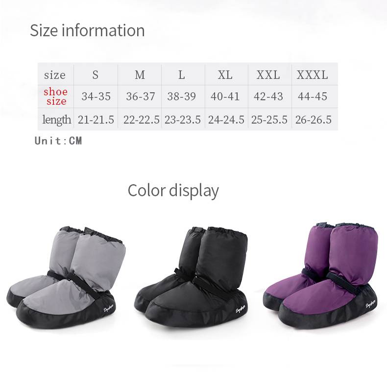 ฤดูหนาวรองเท้าบัลเล่ต์ Ballerina Antiskid รองเท้าเต้นรํา Booties