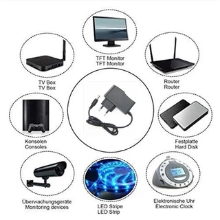 อะแดปเตอร์สวิตช์พาวเวอร์ซัพพลาย AC 100V-240V DC 3V 4.5V 5V 6V 7.5V 8V 9V 10V 12V 500mA 1A 2A 1000mA 5.5 มม. x 2.1 มม. ปลั๊ก US