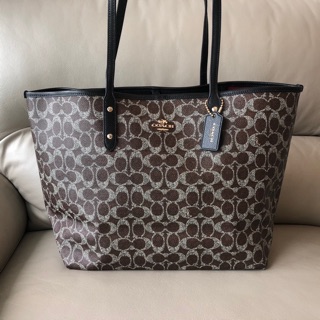 New COACH F54273 CITY TOTE IN SIGNATURE ของแท้100% จากshopที่อเมริกา