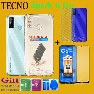 ( 3 In 1 ) ฟิล์มกันรอยหน้าจอโทรศัพท์มือถือสําหรับ Tecno Spark 6 Go Infinix Smart 5 4 Zero8 Note 7 Lite Hot 9 Play Note 7 ( 1 . 5 มม . )