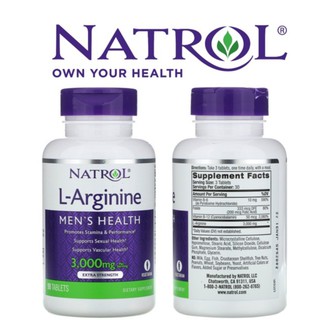 Natrol, L-Arginine, 3,000 mg, 90 Tablets