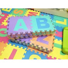 EVA PUZZIE MATS แผ่นรองคลาน แบบจิ๊กซอร์ ลาย A-Z ( 1 set มี 26 แผ่น  )