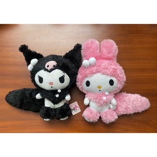 ตุ๊กตาหางกระรอก Kuromi &amp; Mymelody (งานลิขสิทธิ์ 🇯🇵)