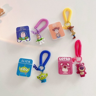 เคสหูฟัง ลายการ์ตูน Toy Story น่ารัก พร้อมพวงกุญแจ สําหรับ airpods 1 2 3 pro