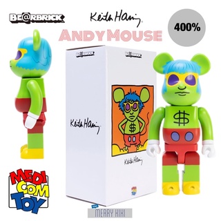 (พร้อมส่ง) Medicom Toy Keith Harings Andy Mouse  400% โมเดล แบร์บริค