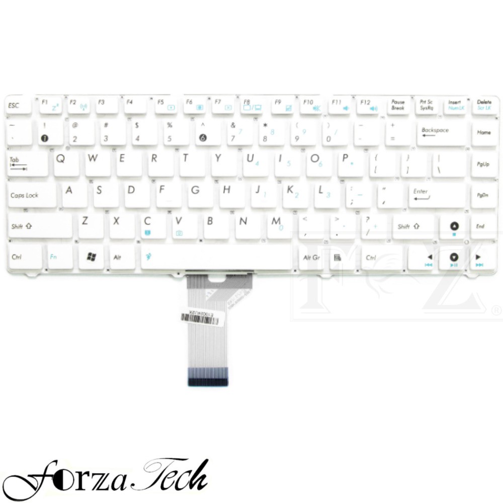 คีย์บอร์ด ASUS U36SD-A1 U36SG U36SD U36S U36 U36KI U36R U36JC U36J V450681AS1 0KN0-ED2CB สีขาว