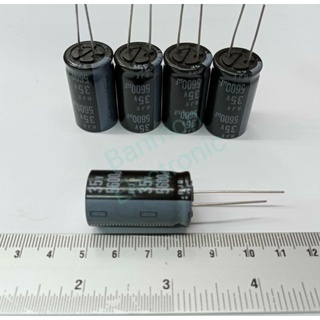 (แพ็ค5ตัว)CAPACITOR 5600UF 35VสีดำELNAขนาด18*32mm 105C แอมป์จิ้ว