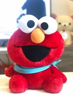 Elmo Sesame Street ผูกผ้าพันคอสีฟ้า ของแท้จากญี่ปุ่น 15”