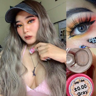 เลนส์สีสวย แต่งสไตล์ไหนก็เอาอยู่ค่า " Funny 3 tone " gray