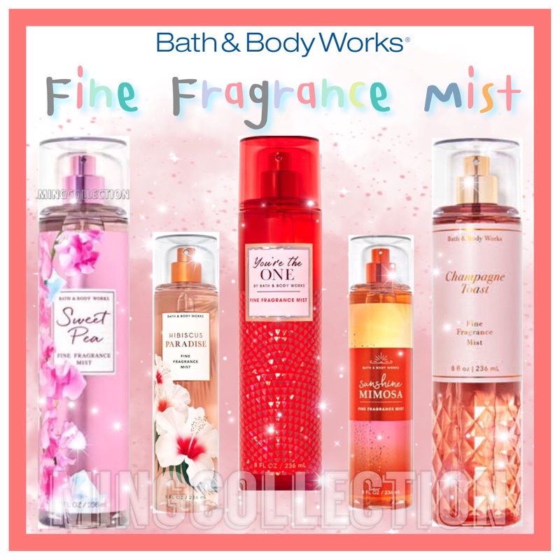 ⭐️น้ำหอม Bath And Body Works:Fine Fragrance Body Mist 236ml. | Shopee ...