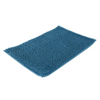 ✨ขายดี✨ เบสิโค พรมเช็ดเท้าตัวหนอน ขนาด 40 x 60 ซม. สีฟ้า BESICO Bathroom Rug 40 x 60 cm. Light Blue