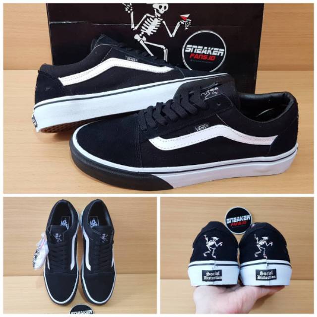 Vans OLDSKOOL SOCIAL DISTORTION รองเท้านําเข้าระดับพรีเมียม