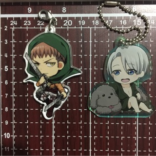 JAPAN Anime Manga Yuri on ice Attack of Titan Acrylic strap ผ่าพิภพไททัน ยูริ ออนไอซ์ แสตรปอะคริลิก พวงกุญแจ อนิเมะ