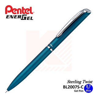 ปากกาเจล Pentel Sterling Twist 0.7 สีเทอร์คอยซ์ [BL2007s-C]