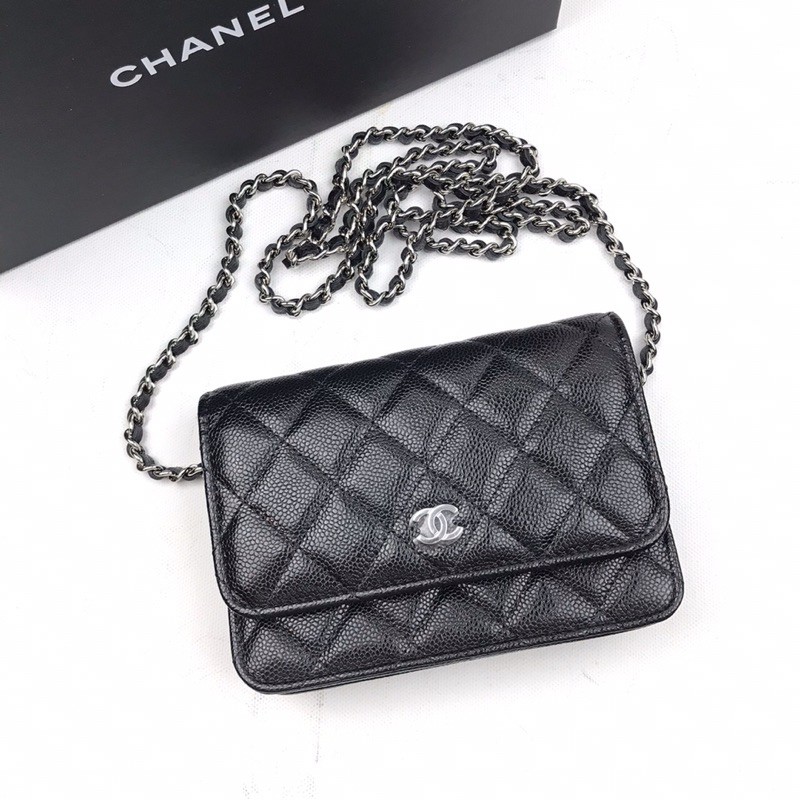 New! Chanel Caviar Woc 6 x 4.5นิ้ว