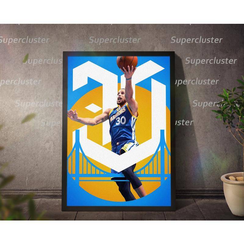 โปสเตอร์ภาพวาดผ้าใบ รูปบาสเก็ตบอล NBA สําหรับตกแต่งบ้าน รูปที่ 3
