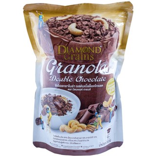 Diamond Grains Milk Chocolate Granola ซีเรียลกราโนล่า รสมิลค์ช็อคโก 500g.