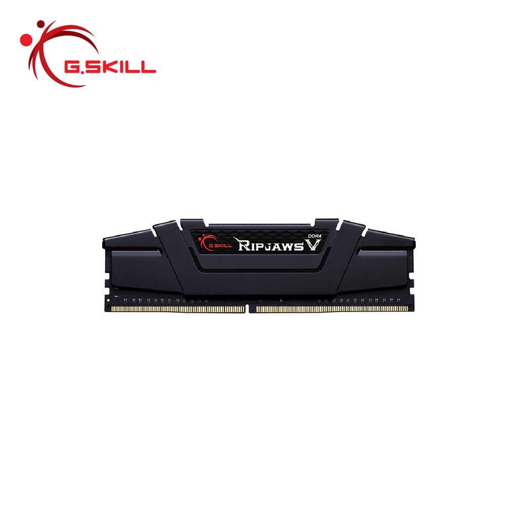 แรมพีซี G.SKILL - DDR4-RAM P/C 16/3200 Ripjaws V (F4-3200C16D-16GVKB) 8GBx2 (16-18-18-38)