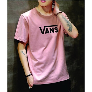 ผ้าฝ้ายที่เรียบง่าย Vans เสื้อยืดโลโก้คลาสสิกมาแรง Tees Unisex 1aK