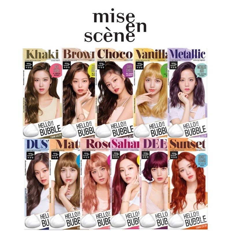 ของแท้ *พร้อมส่ง* Mise en scene shopee hello bubble foam 8 color