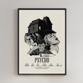 Psycho Poster โปสเตอร์ภาพขนาด 33X48 cm