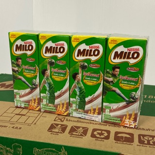 ไมโล MILO!! UHT!! กล่อง... พร้อมส่ง 1แพค/4กล่อง ราคาพิเศษ  สินค้าพร้อมส่ง!!