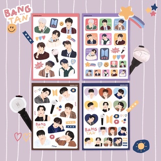 sticker สติ๊กเกอร์บีทีเอส บังทัน