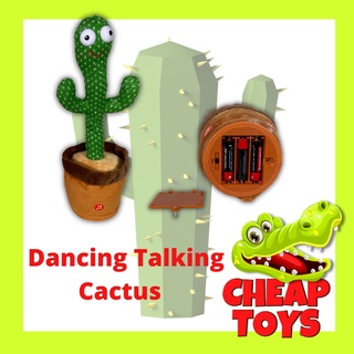 ☞(READY STOCK) Talking Dancing Singing Cactus Toy With Free Gift