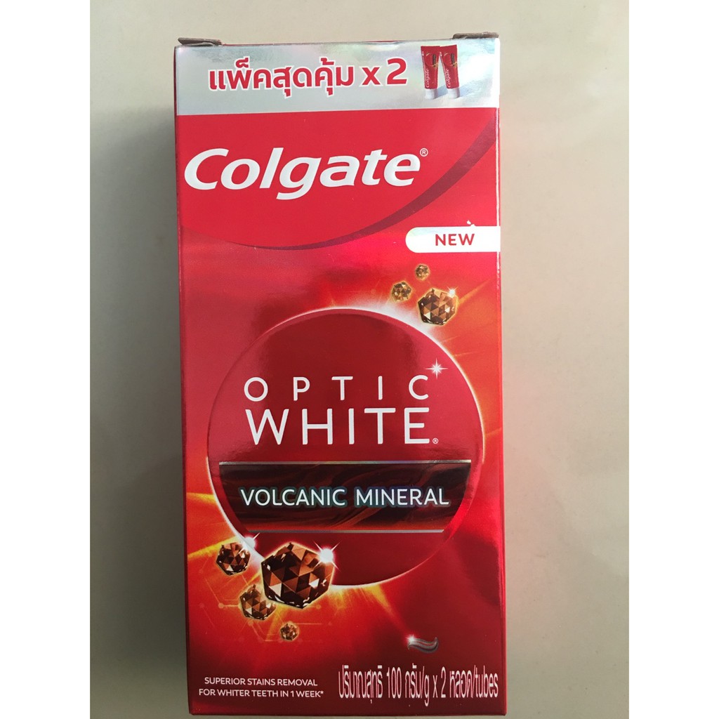colgate optic white volcanic