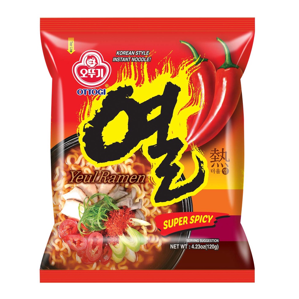 พร้อมส่ง มาม่าเกาหลีเผ็ดร้อน ยอลไฟลุก เผ็ดเกาหลีหนักมาก Ottogi Yeul Ramen