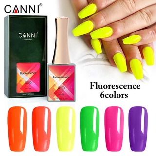 CANNI สีแจ่ม เซ็ท 6 ขวด สีทาเล็บเจล ยาทาเล็บเจล สีเจลทาเล็บ