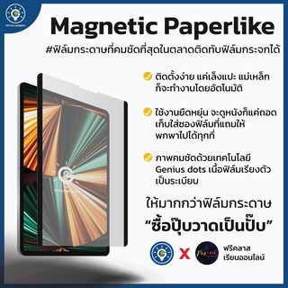 ราคา“Genius Magnetic Paperlike” ฟิล์มกระดาษที่คมชัดที่สุดในตลาดด้วยเทคโนโลยี Genius dots ติดทับฟิล์มกระจกได้