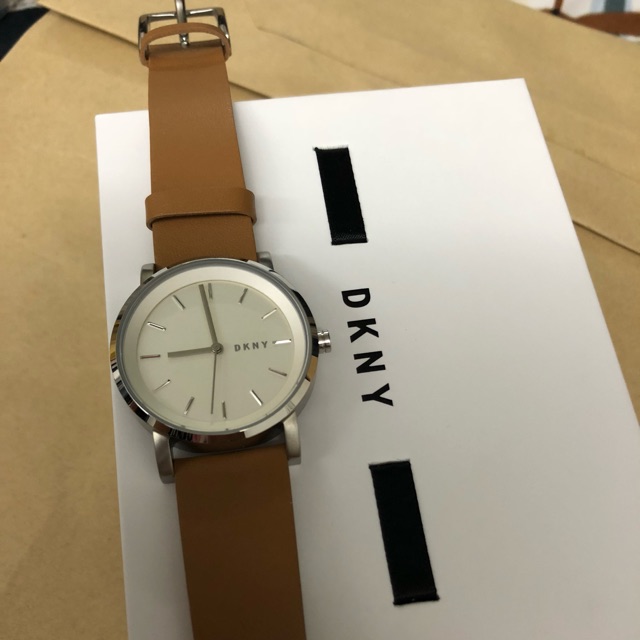 DKNY Soho Brown Leather Watch 34mm