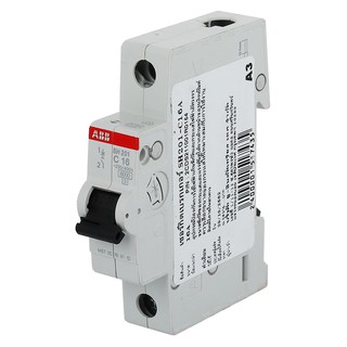 เบรกเกอร์ เบรกเกอร์ 1 เฟส ABB SH201C16 16 แอมป์ เบรกเกอร์ ตู้ไฟ งานระบบไฟฟ้า CIRCUIT BREAKER 1-PHASE ABB SH201C16 16A