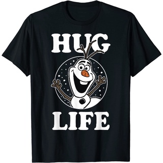 ราคาระเบิดDisney เสื้อยืด ลาย Frozen Olaf Hug Life Portrait สําหรับผู้ชาย และผู้หญิง - เสื้อยืด UnisexS-3XL