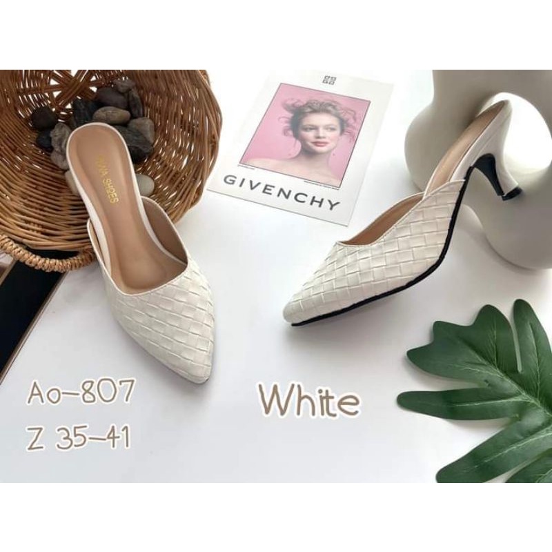 Niwa shoes รองเท้าสตรี ส้นสูง รหัสA0-807 หนังPU นิ่ม ใส่สบาย  ความสูง 2.5