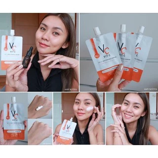 (1ซอง) น้องฉัตร VC Vit C Whitening Cream ขนาด 7 กรัม