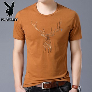 เสื้อยืด Playboy cotton short สีเหลือง