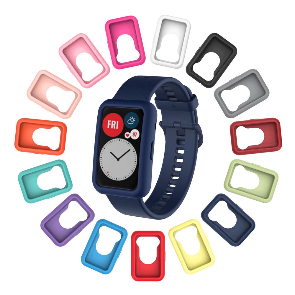 เคสซิลิโคน ฝาครอบป้องกัน อุปกรณ์เสริมสําหรับ Huawei Watch Fit 2 3 4 5 Pro / Huawei Watch Fit Special Edition