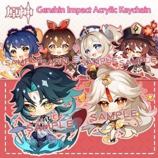 พวงกุญแจอะคริลิค ลายการ์ตูนอะนิเมะ Genshin Impact Acrylic Keychain