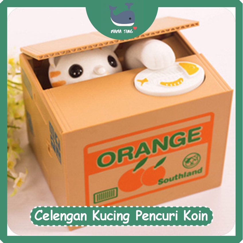 Automatic Coin Thief Cat Piggy Bank - Mischief Cat Saving Box