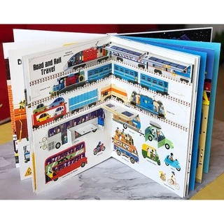 ใหม่‼️7ปก🚓Usborne the ultimate book of Cities , Vehicles , construction, Planet earth, planes , space pop-up