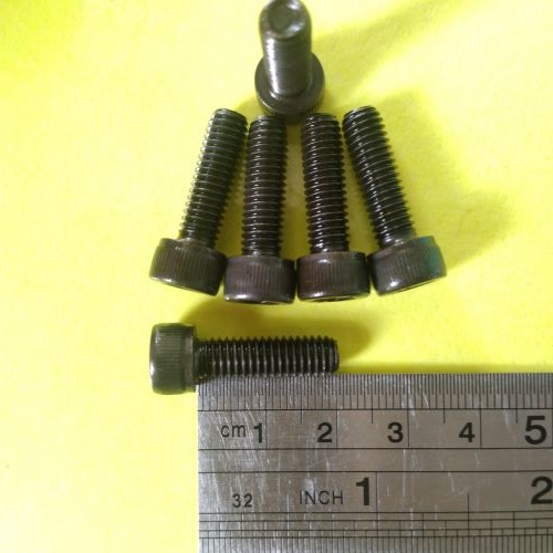 M6 X 20 STEEL L-BOLT 2CM LENGTH / M6 BOLT / 10 L5 KEY BOLT / L 5 FULL THREAD / M6 X 20 L-BOLT / M6X2