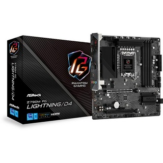 MAINBOARD (เมนบอร์ด) ASROCK Z790M PG LIGHTNING/D4 (DDR4) (SOCKET LGA 1700) (MICRO-ATX)