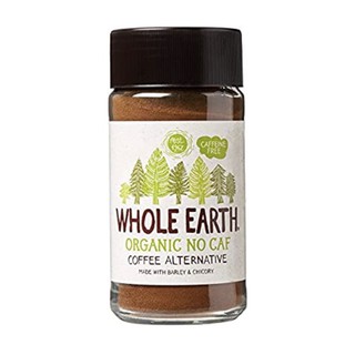 กาแฟไม่มีคาเฟอีน  Whole Earth Organic No Caf 100 g Coffee Alternative Made with barley &amp;Chicory